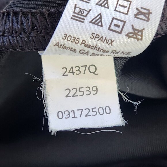 SPANX Shape Faux Leather Leggings XS Petite Black High Waist Slimming 2437Q - Picture 7 of 9